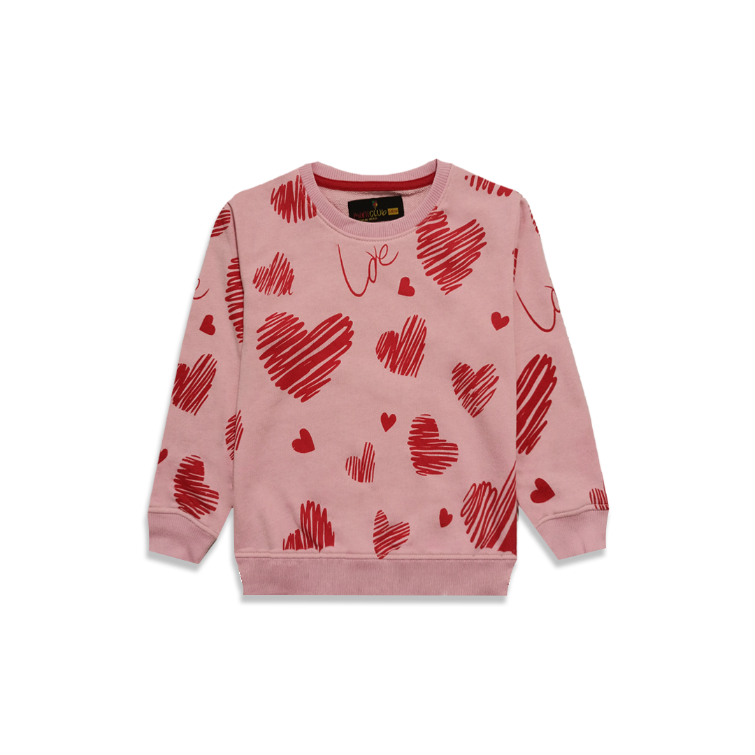 LOVELY HEARTS GIRLS SWEAT-SHIRT