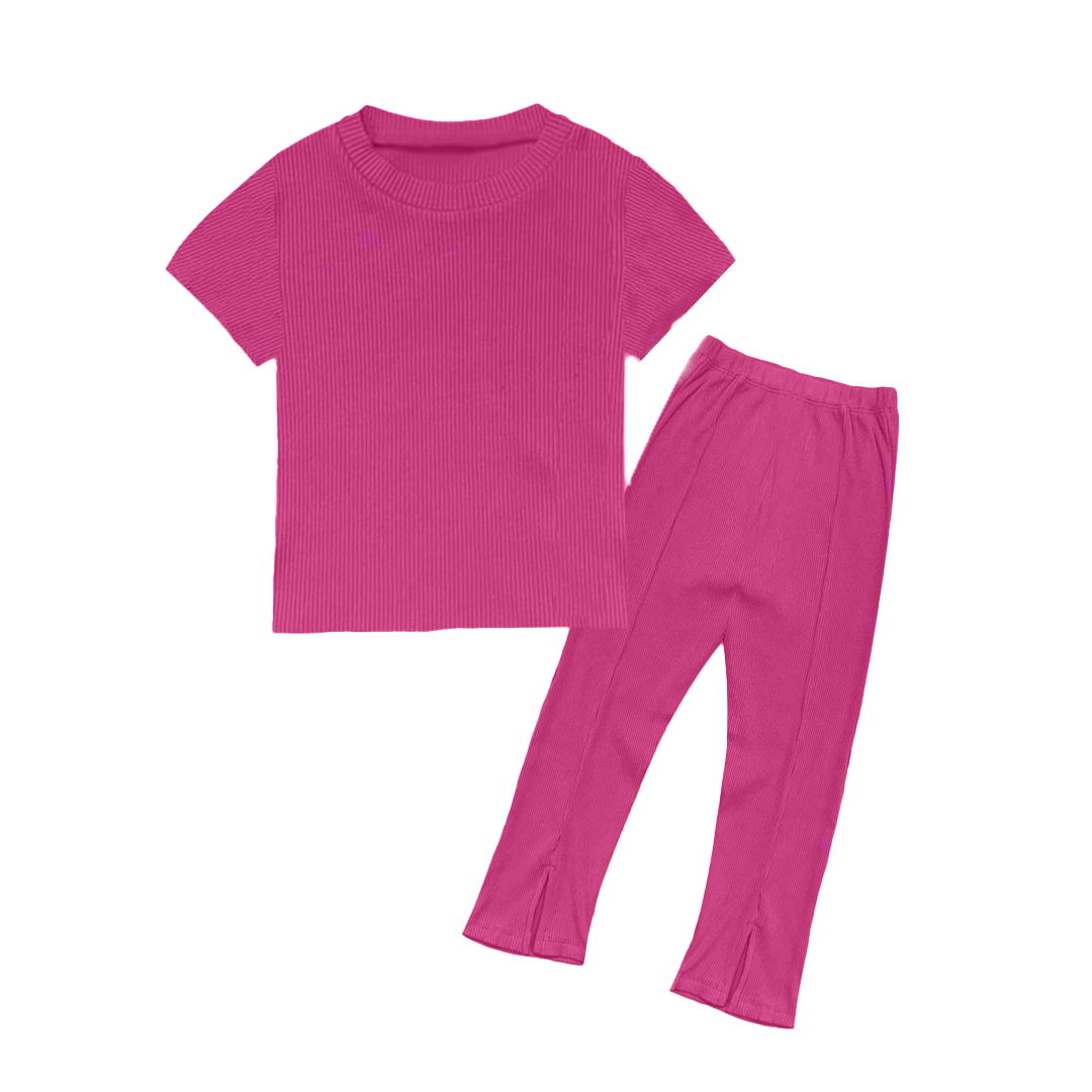 PINK SWEET WAFFLE GIRLS SET
