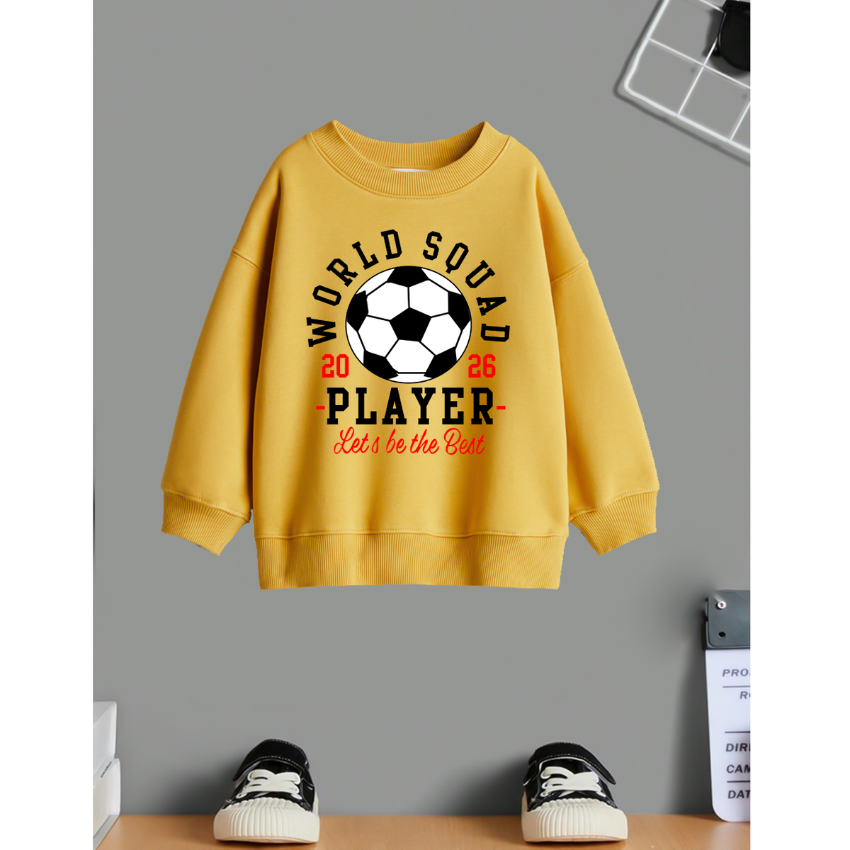 Football Player Kids Sweat Shirt