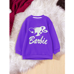 Purple Barbie Kids Sweat Shirt
