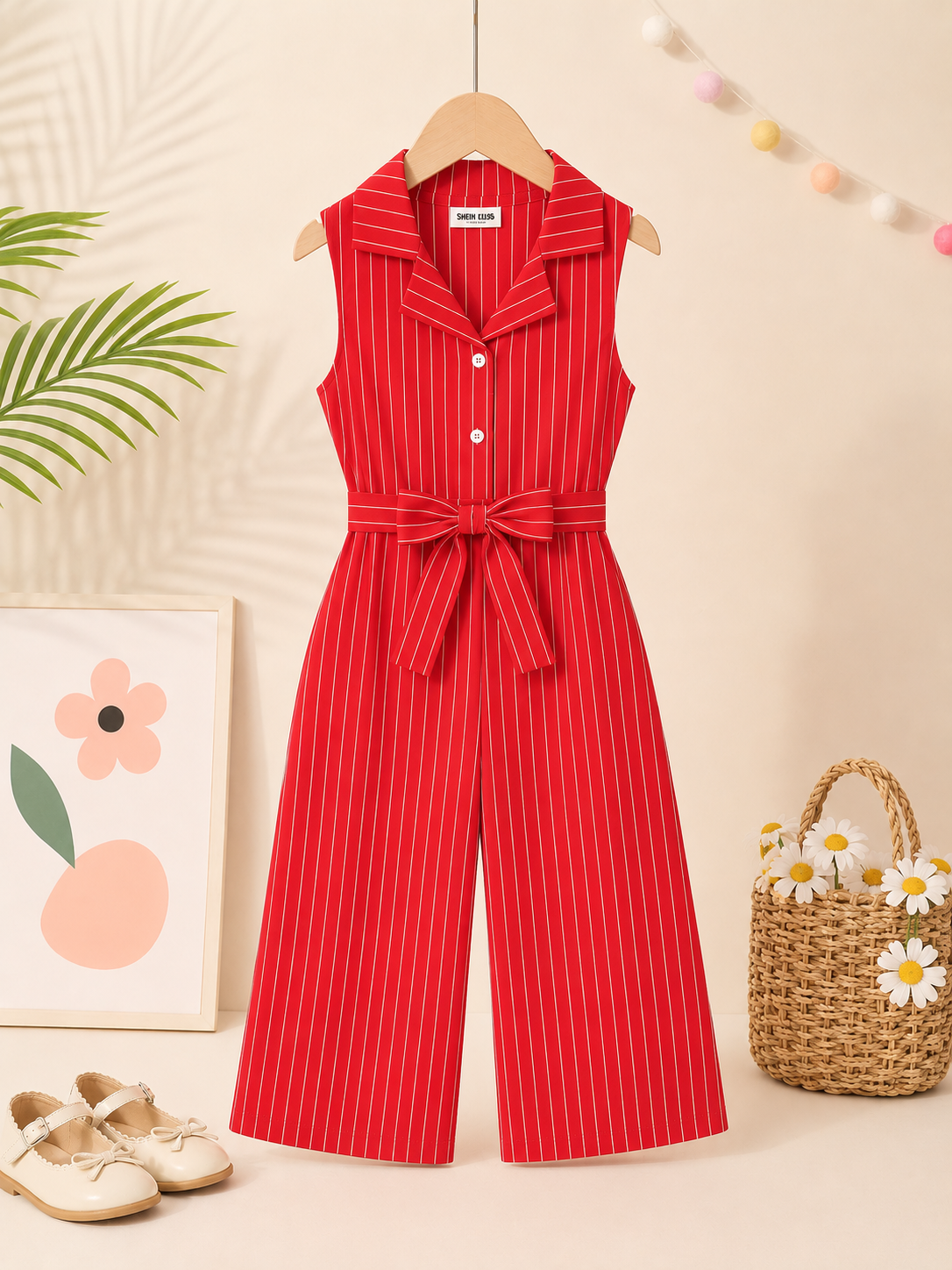 Ruby Lane Sleeveless kids Jumpsuit