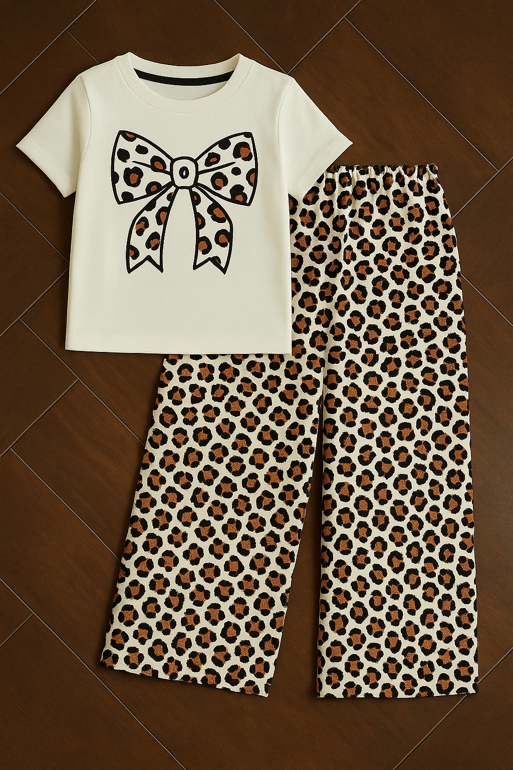 Wild chic summer t shirt & trouser