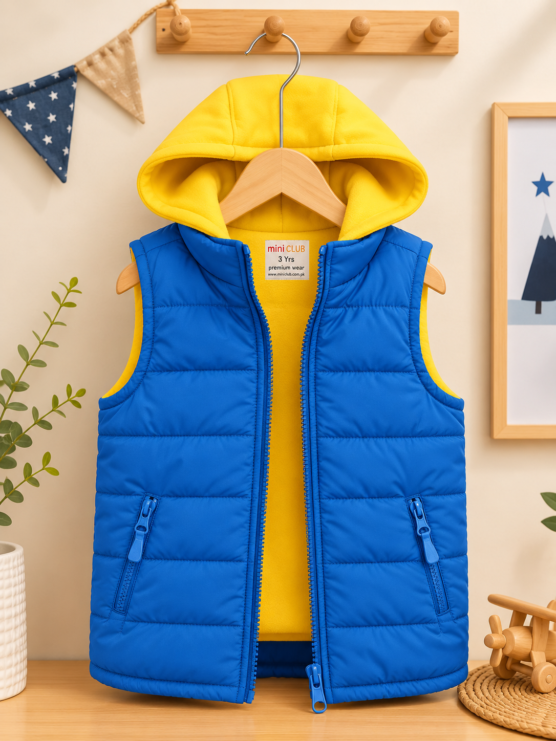 Royal Blue Kids Puffer Jacket