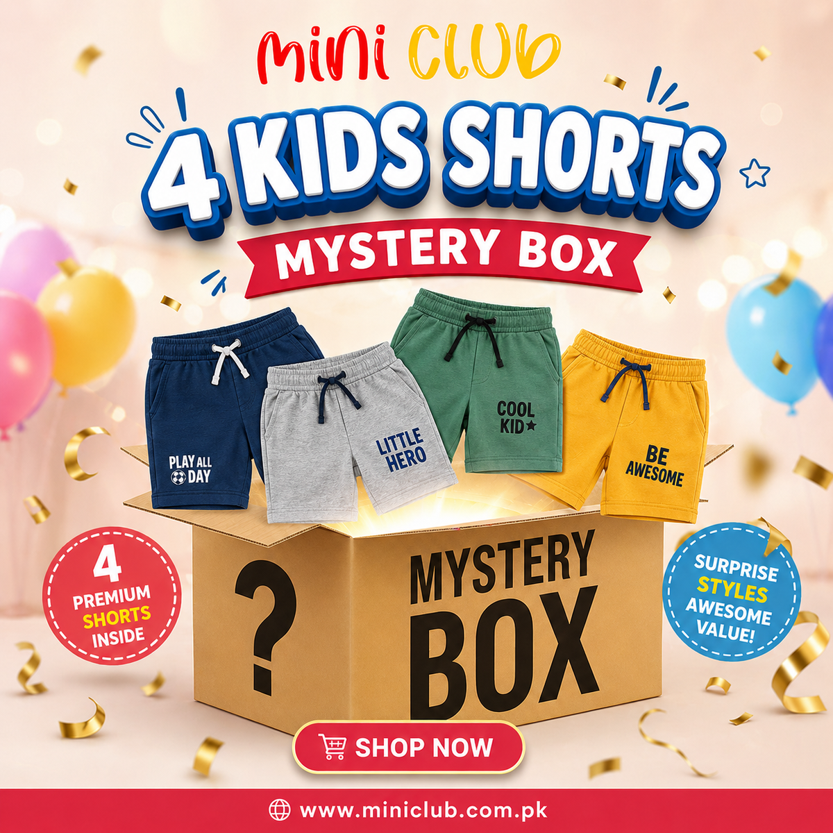 4 SUMMER KIDS SHORTS