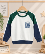 Green & Navy 1987 Winter Sweatshirt