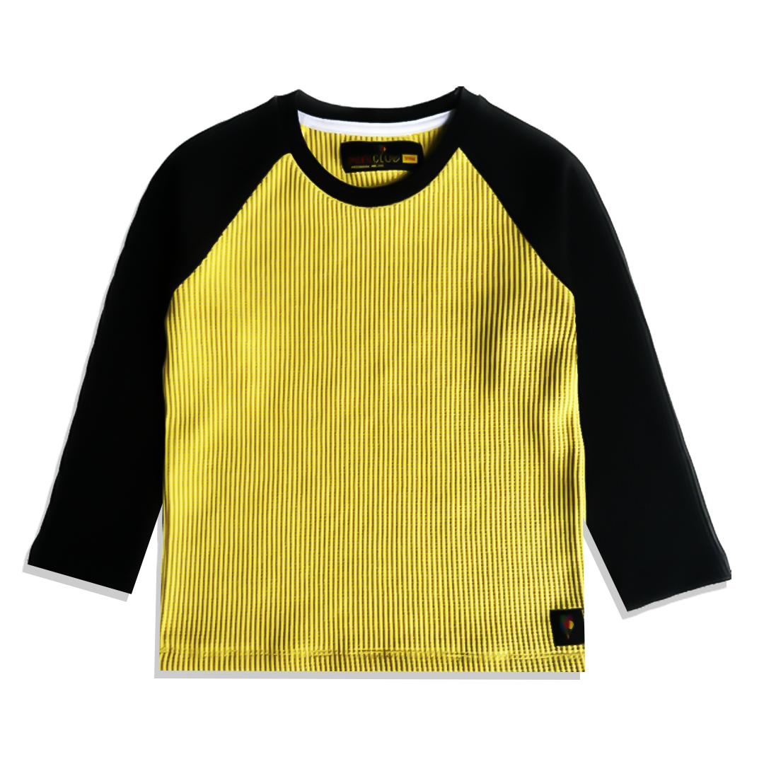 Waffle-Knit Long Sleeve Shirt